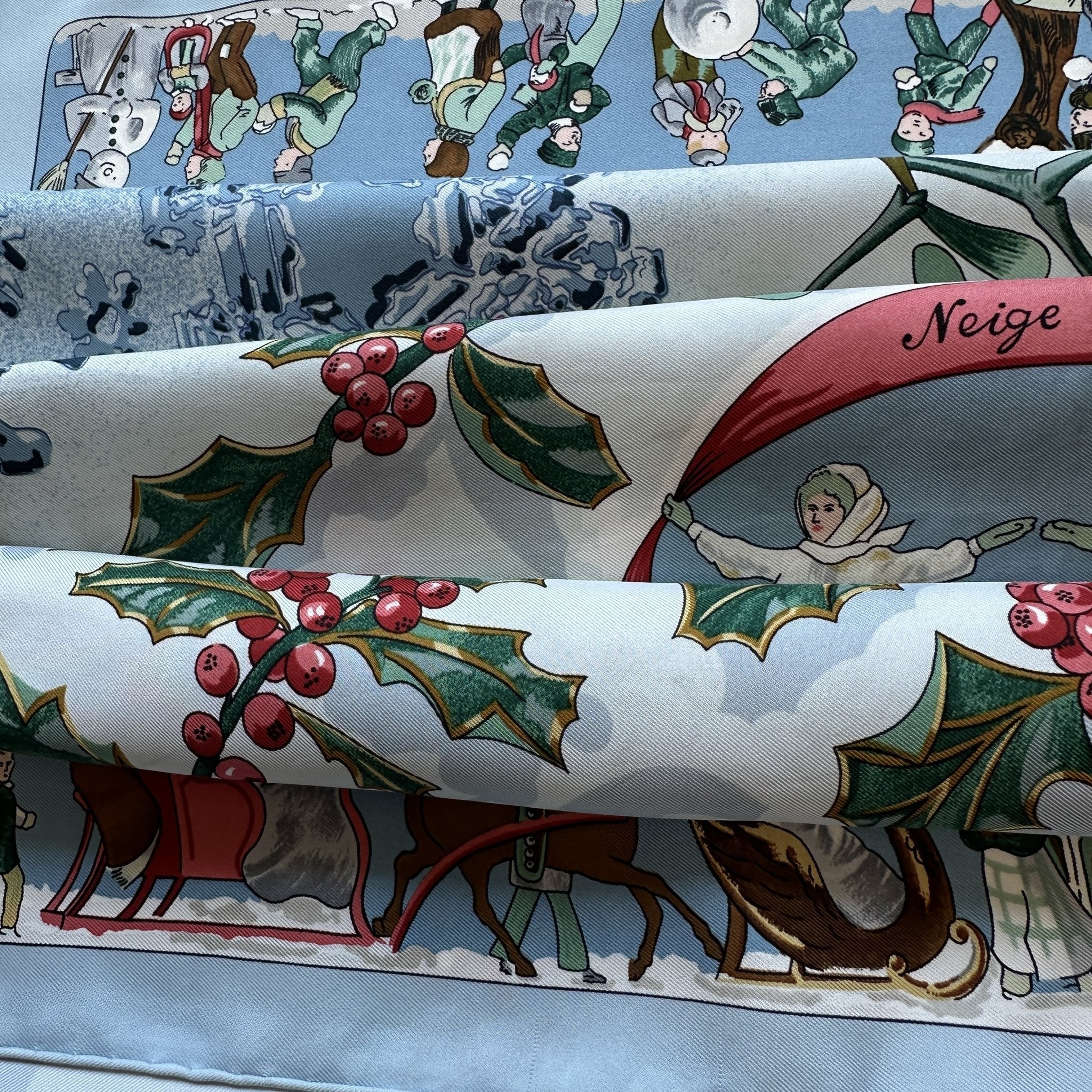 Old-Fashioned Snow - HERMES SCARF 90 CM