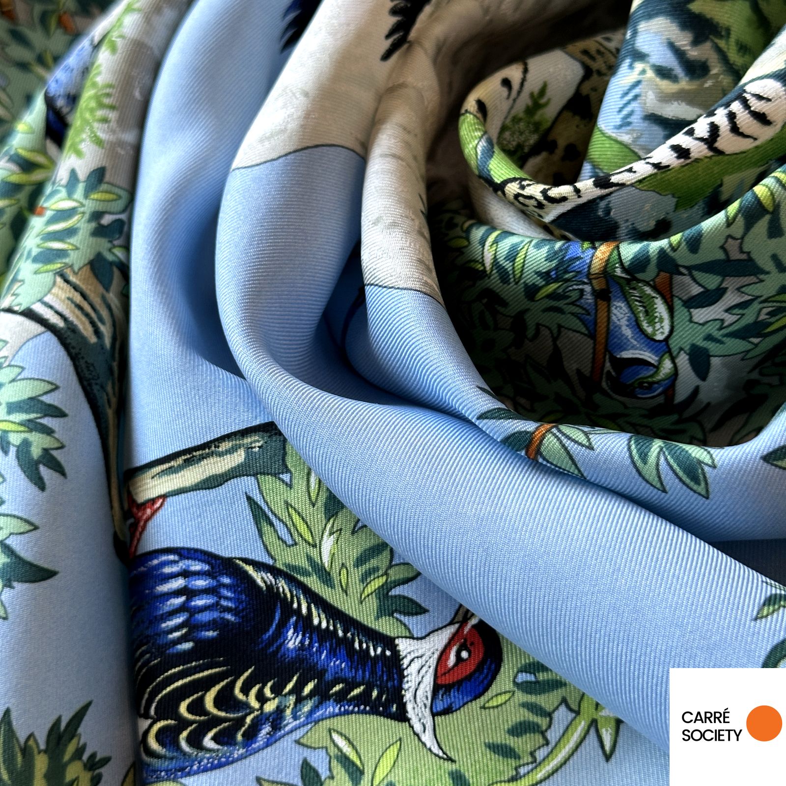 Foulard Hermès 90 cm – Sichuan – Robert Dallet (1995)