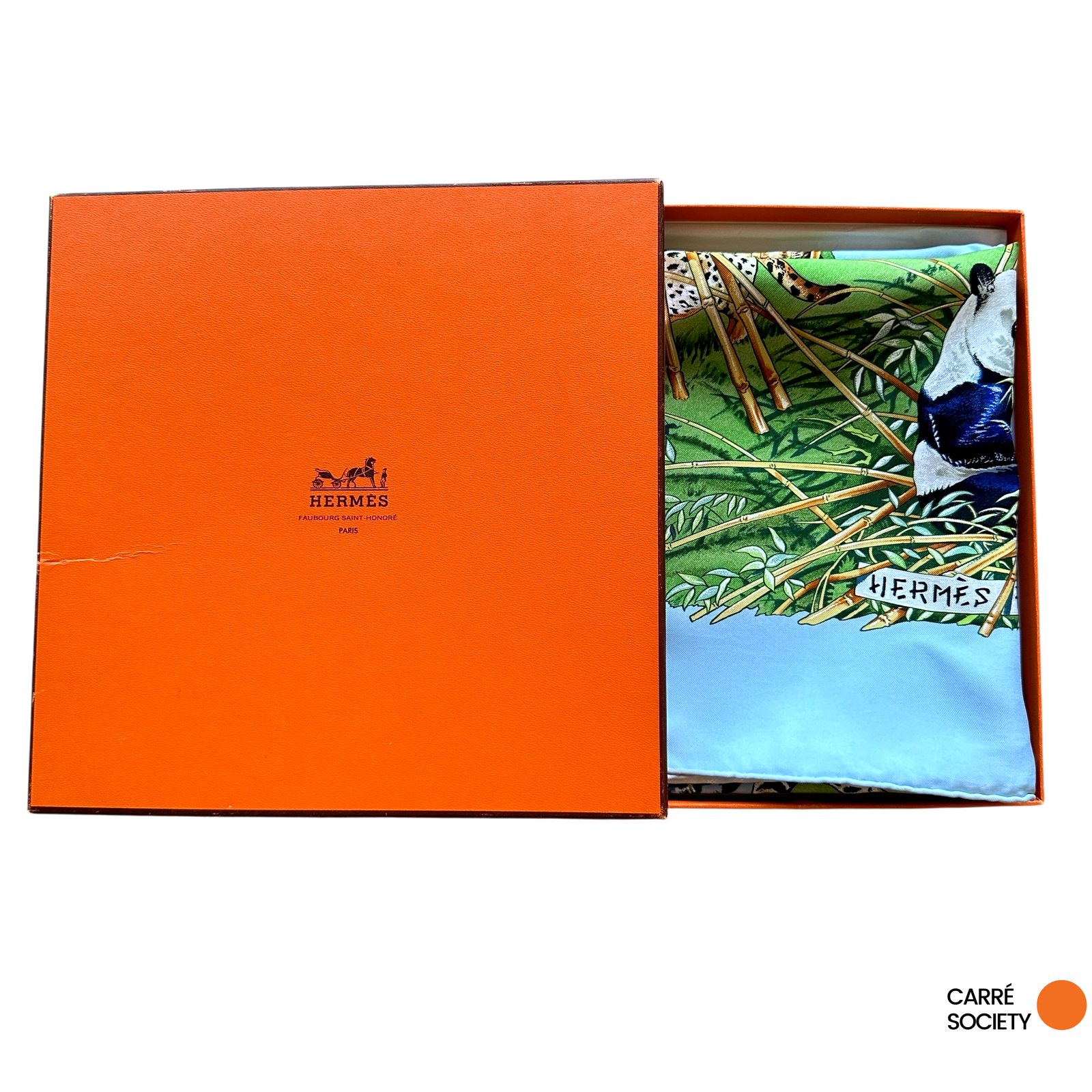 Foulard Hermès 90 cm – Sichuan – Robert Dallet (1995)