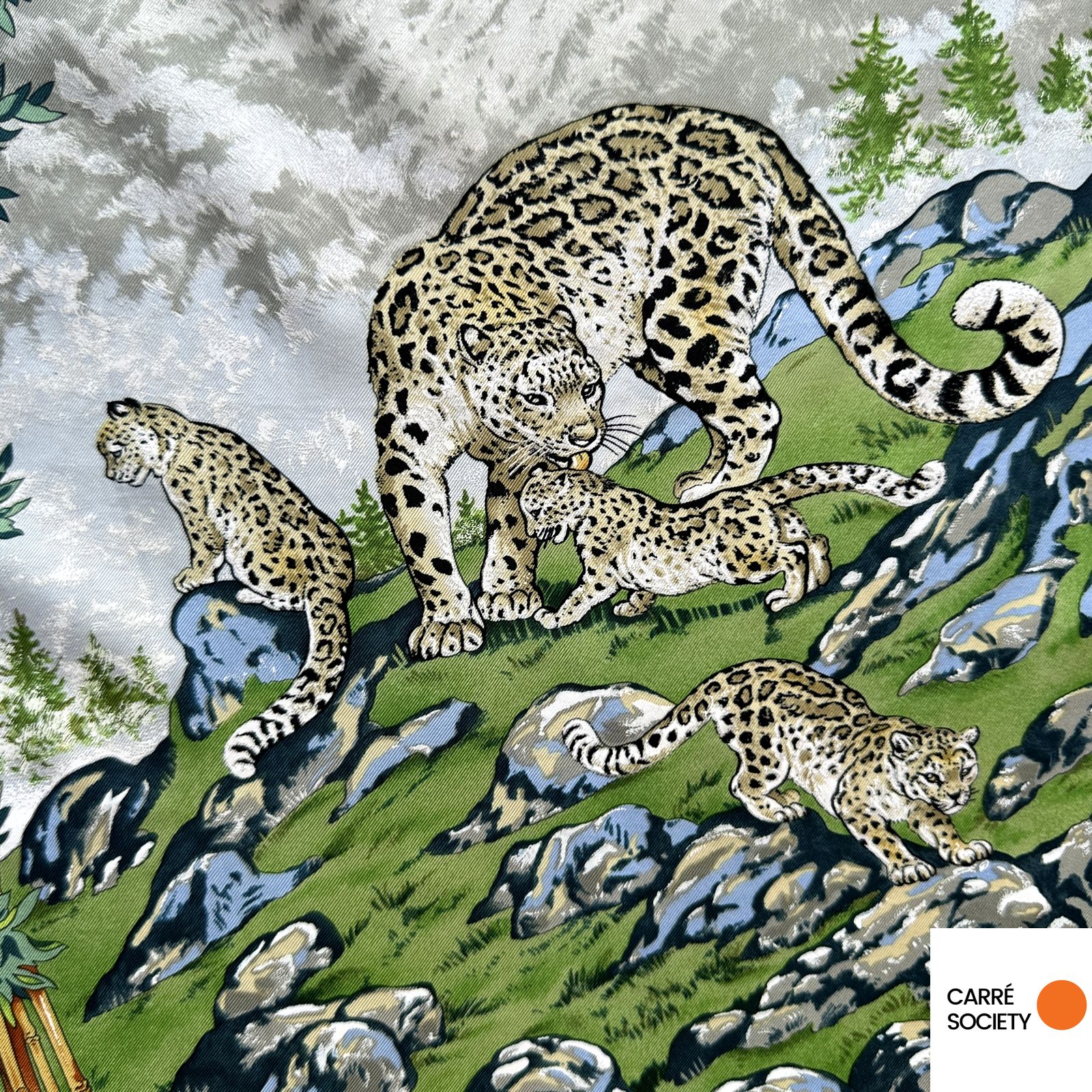 Foulard Hermès 90 cm – Sichuan – Robert Dallet (1995)