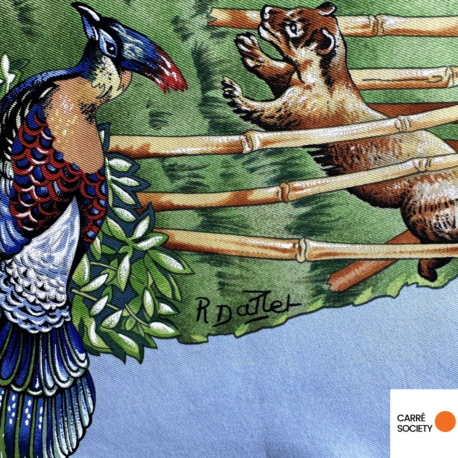 Foulard Hermès 90 cm – Sichuan – Robert Dallet (1995)