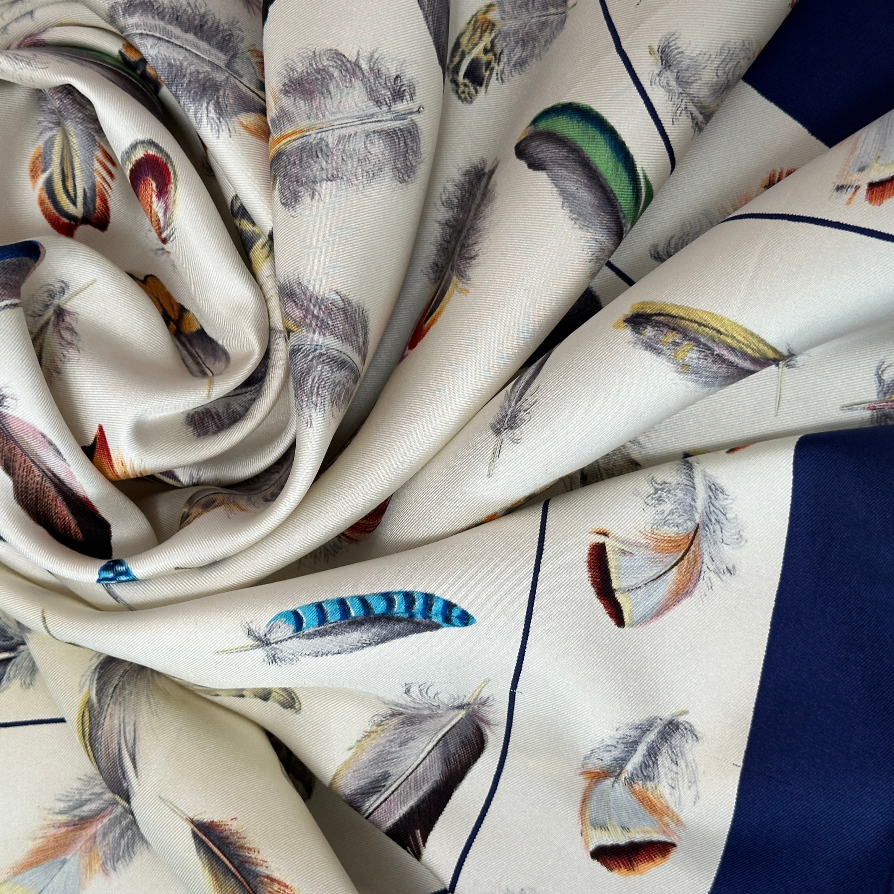 Feathers - HERMES SCARF 90 CM