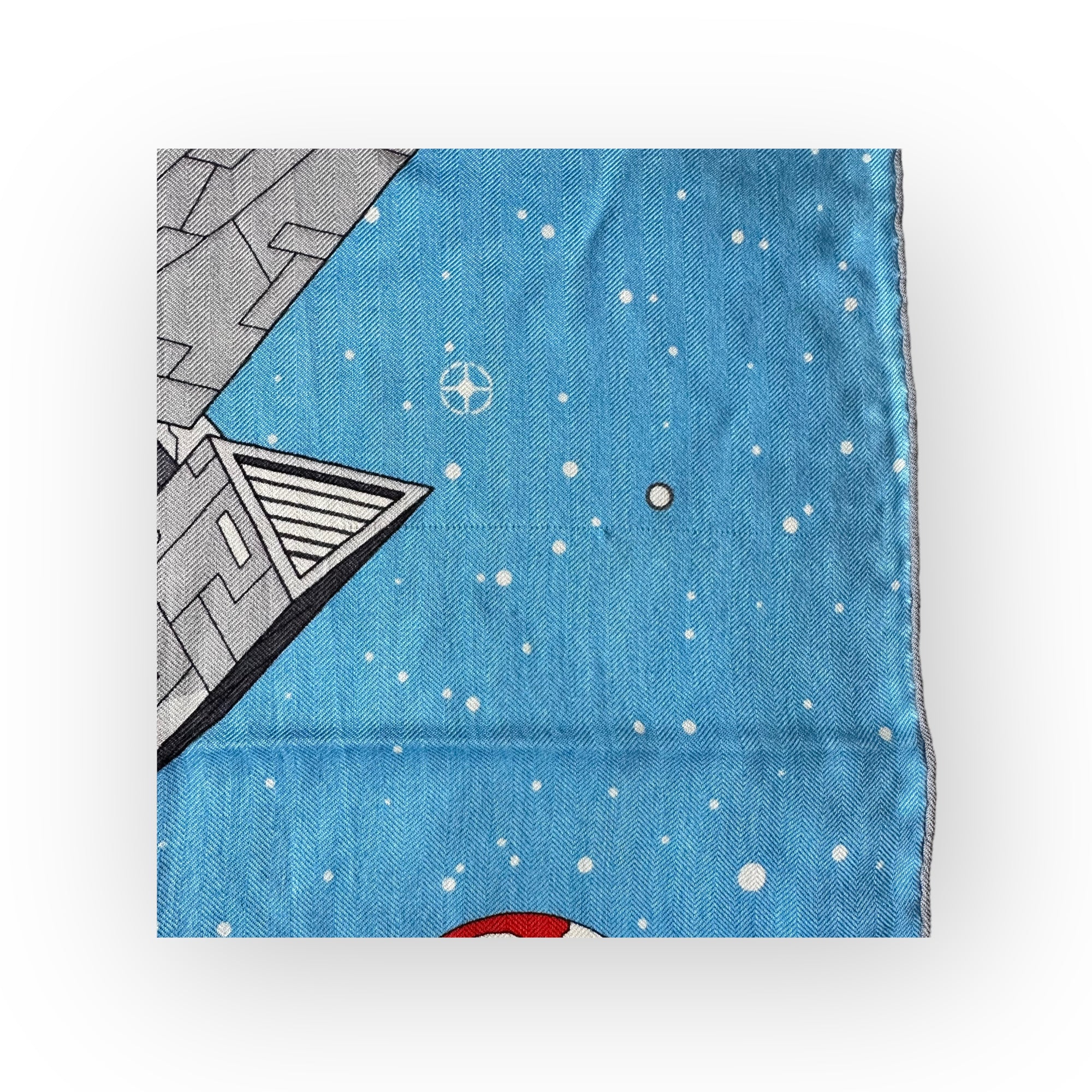 HERMES ODYSSEY - HERMES-SILK AND CASHMERE SCARF 100cm
