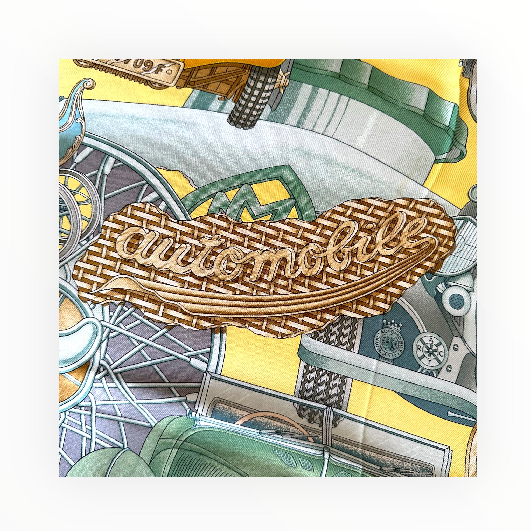 Automobile by Joachim Metz - Hermès 90 Carré Scarf