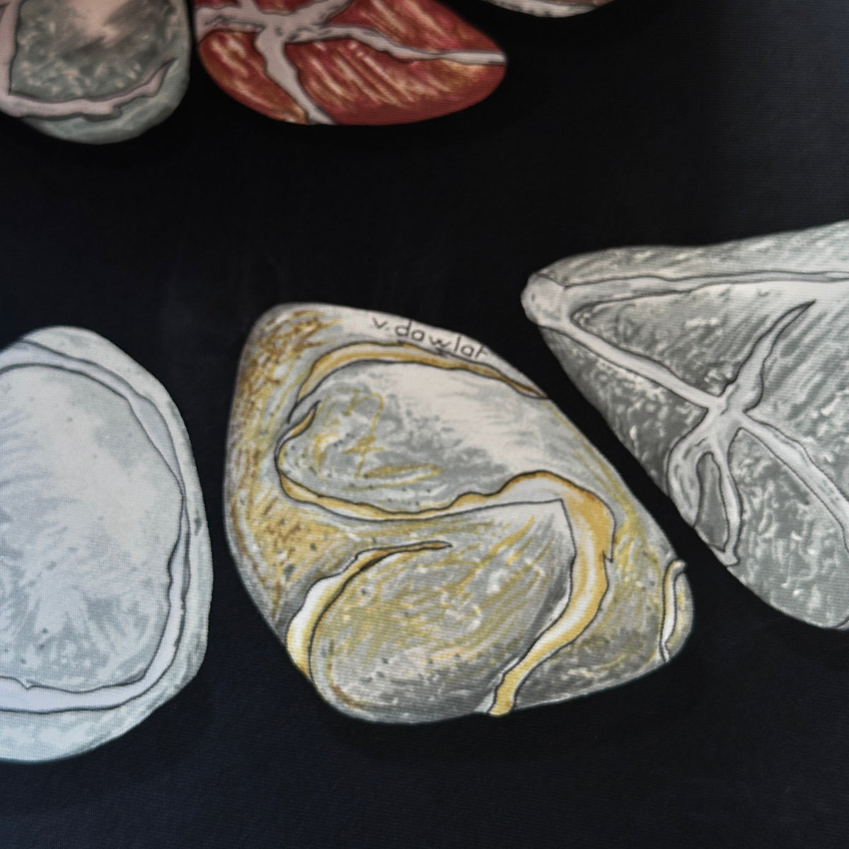 Carré Hermès Impose ta chance 90 cm soie, galet signé v. dawlat, signature de Valérie Dawlat-Dumoulin