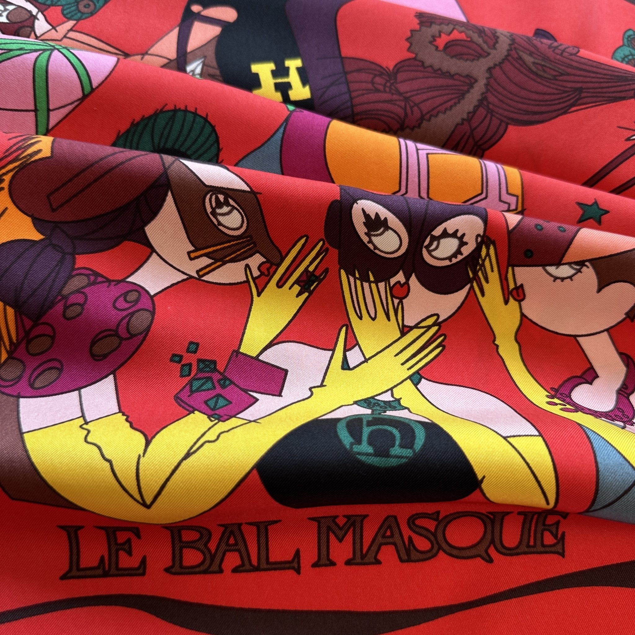 Le bal masqué - FOULARD HERMES 90 CM