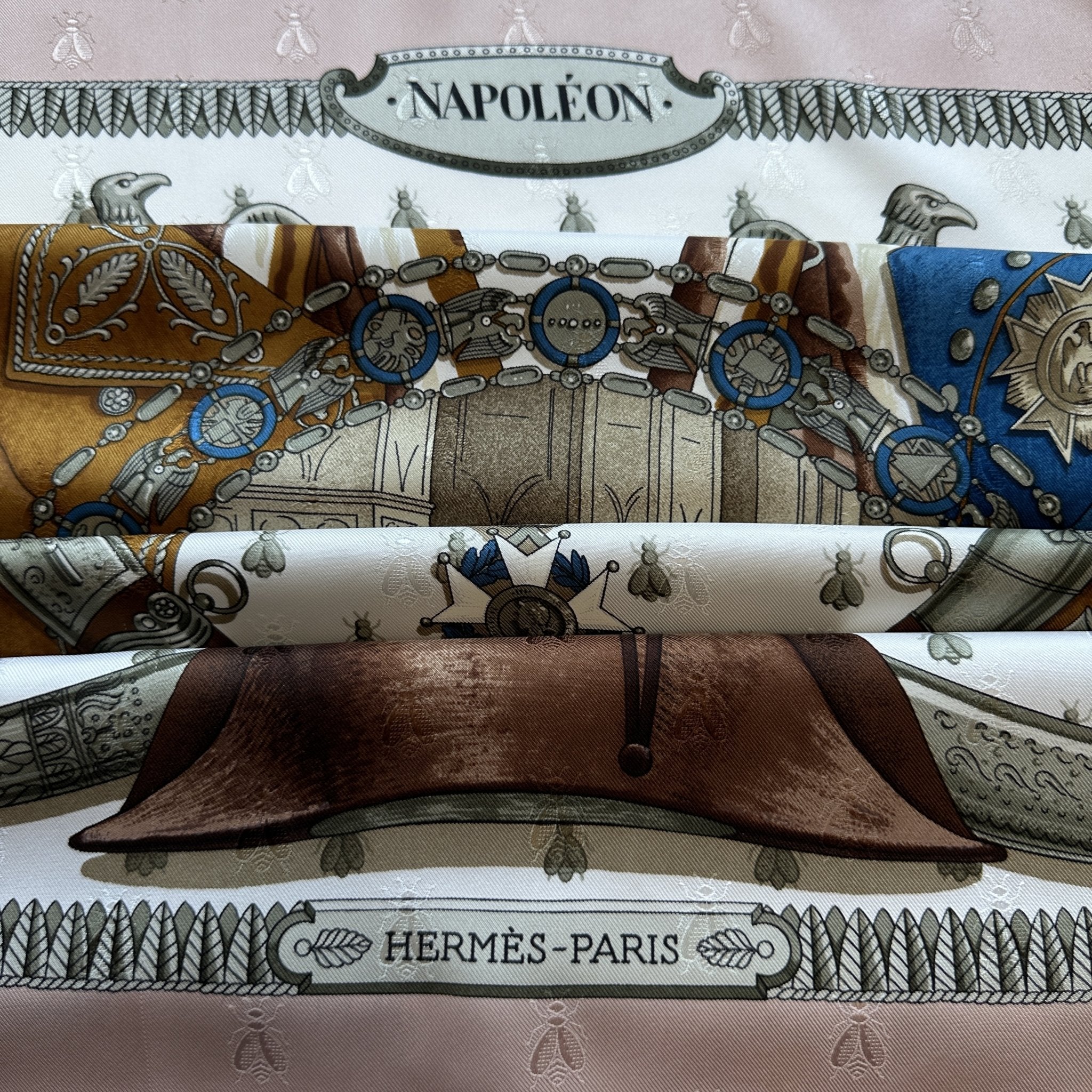 Napoléon -FOULARD HERMES 90 CM