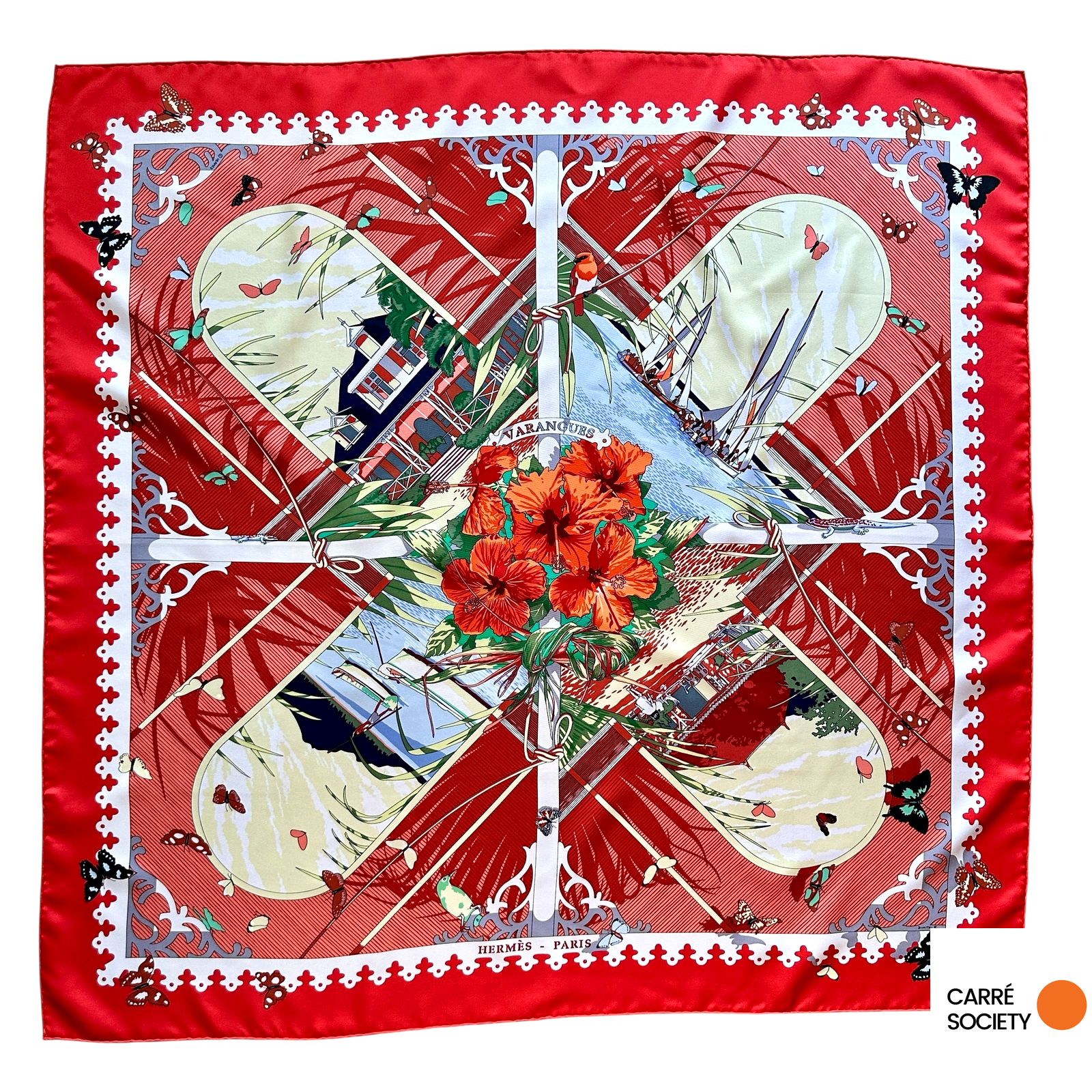 Foulard Hermès Varangues vu d’ensemble