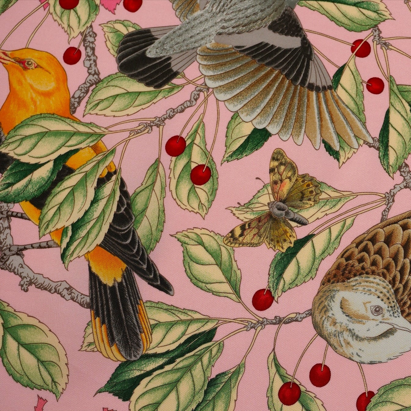 Carré Hermès 90 cm – Les Merises – Antoine de Jacquelot (1993)