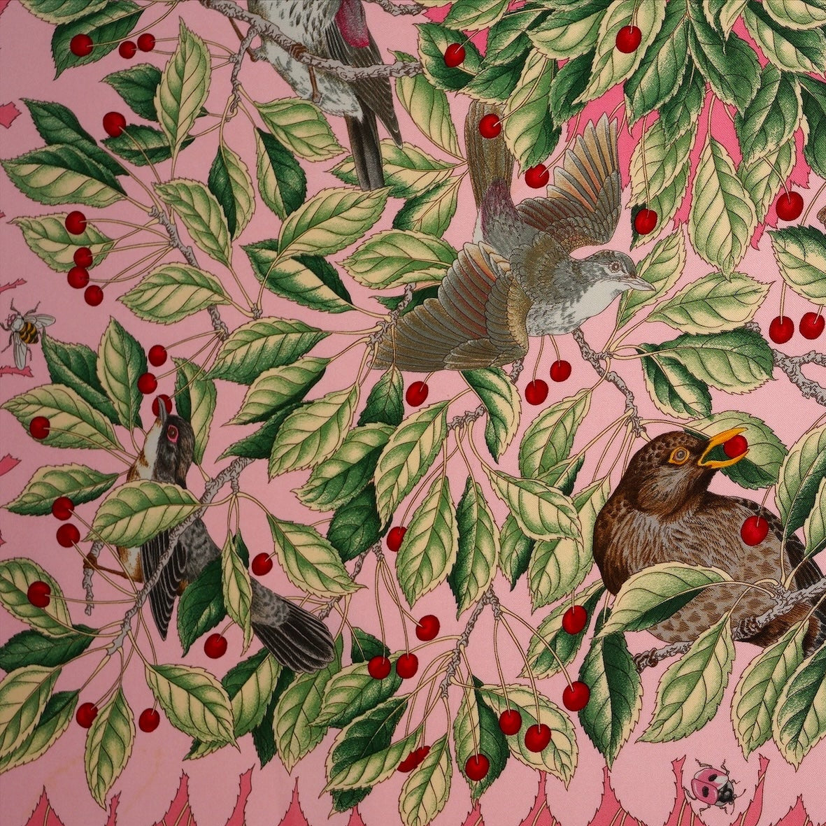 Carré Hermès 90 cm – Les Merises – Antoine de Jacquelot (1993)