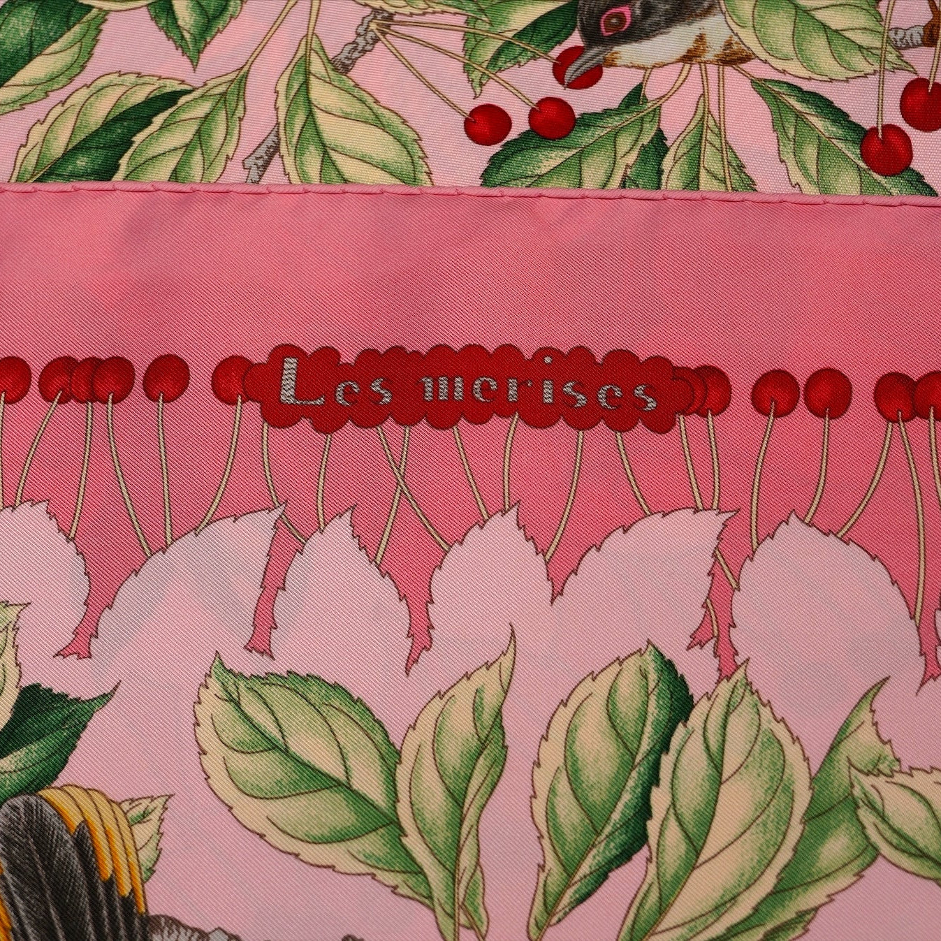 Carré Hermès 90 cm – Les Merises – Antoine de Jacquelot (1993)