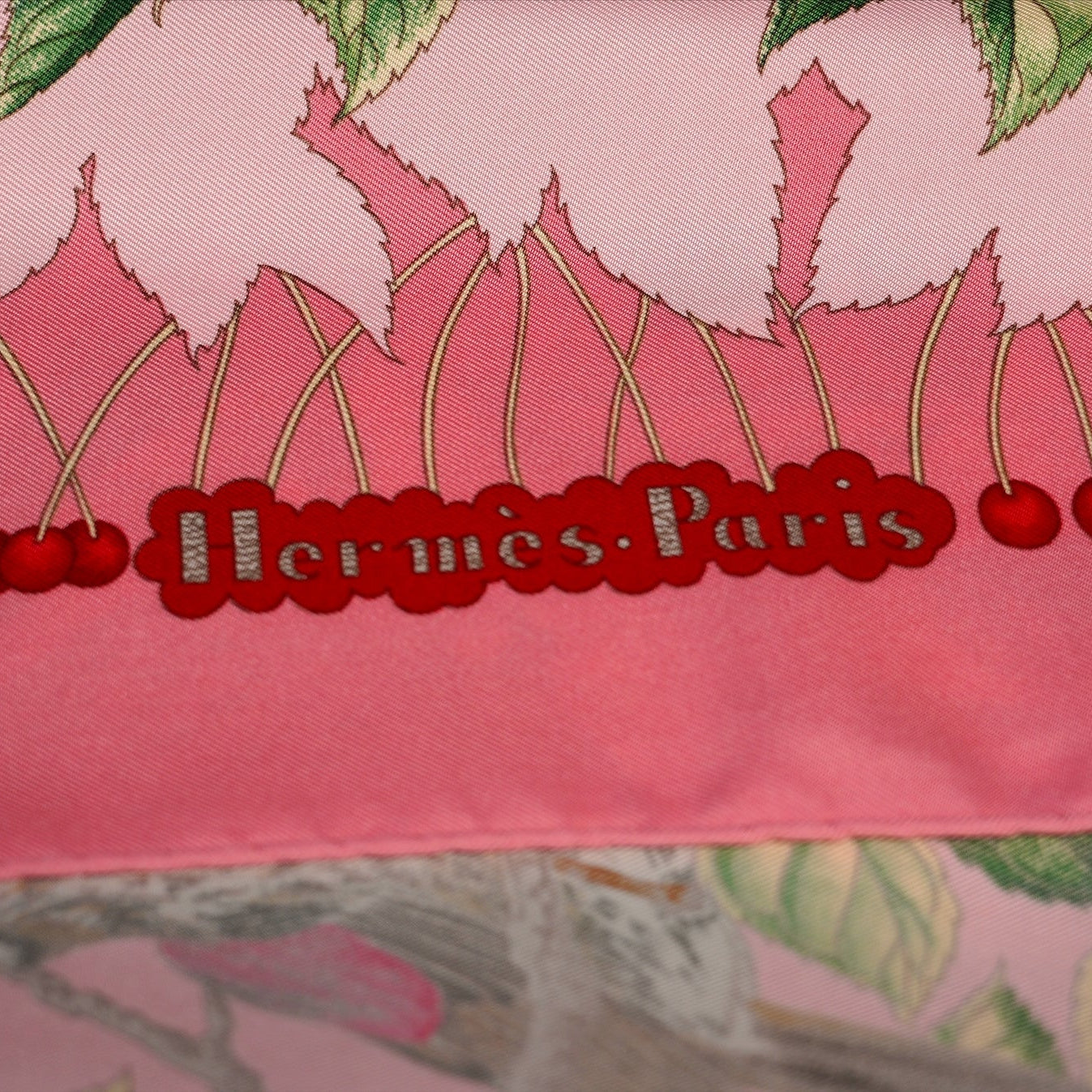 Carré Hermès 90 cm – Les Merises – Antoine de Jacquelot (1993)