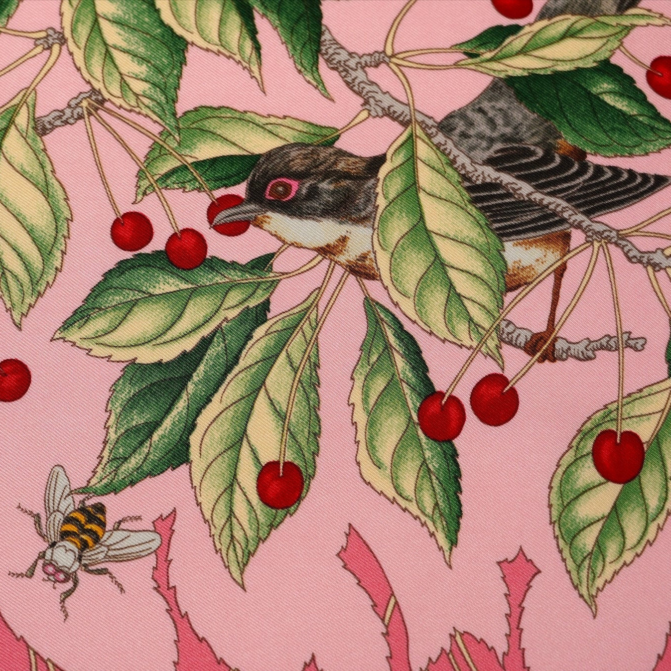 Carré Hermès 90 cm – Les Merises – Antoine de Jacquelot (1993)